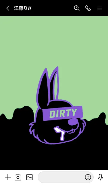 [LINE着せ替え] ダーティ ラビット 192の画像2