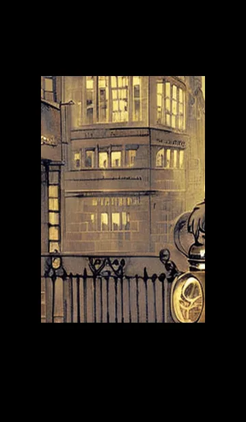 [LINE着せ替え] 猫紳士街_#FG012。の画像1