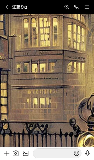 [LINE着せ替え] 猫紳士街_#FG012。の画像2