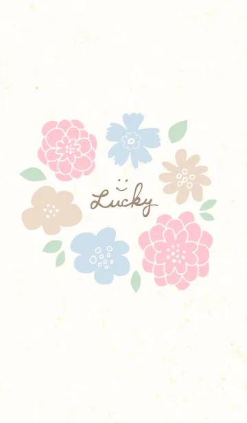 [LINE着せ替え] 3色の花輪4の画像1