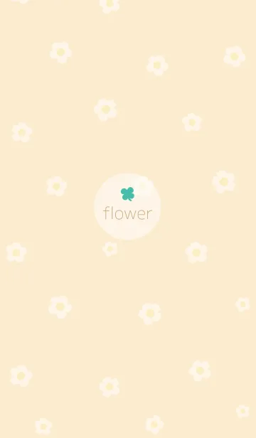 [LINE着せ替え] お花<クローバー>イエロー.の画像1
