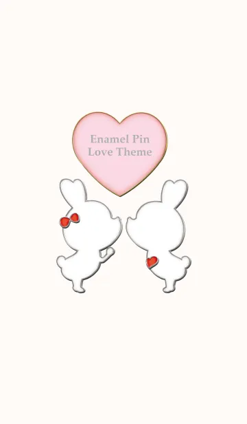 [LINE着せ替え] Enamel Pin LOVE Pair 34の画像1