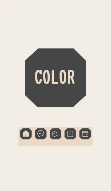 [LINE着せ替え] brown color K27の画像1