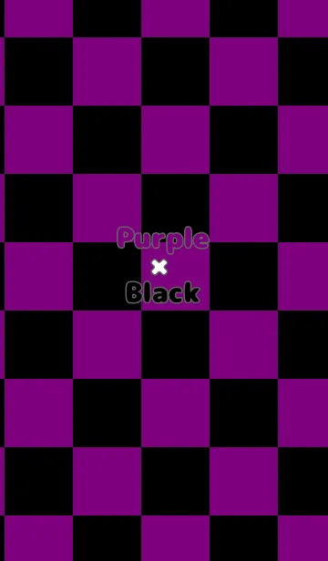 [LINE着せ替え] パープル■ブラック.TKCの画像1