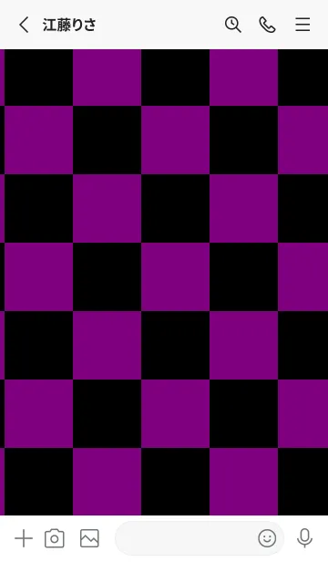 [LINE着せ替え] パープル■ブラック.TKCの画像2