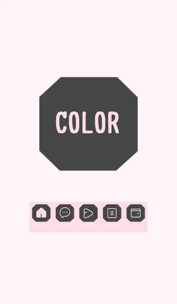 [LINE着せ替え] pink color K26の画像1