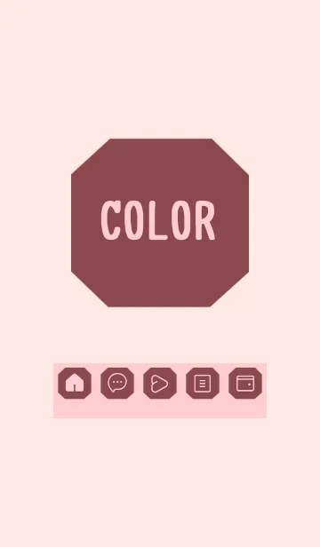 [LINE着せ替え] pink color K27の画像1