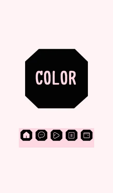 [LINE着せ替え] pink color K28の画像1