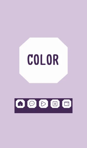 [LINE着せ替え] purple color K30の画像1