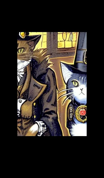 [LINE着せ替え] 猫紳士街_#FF15。の画像1