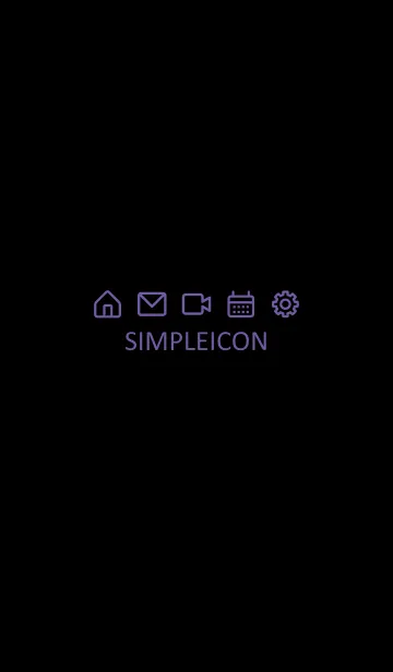 [LINE着せ替え] SIMPLE ICON -BLACK- 57の画像1