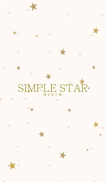 [LINE着せ替え] SIMPLE STAR NATURAL YELLOW.MEKYM 20の画像1