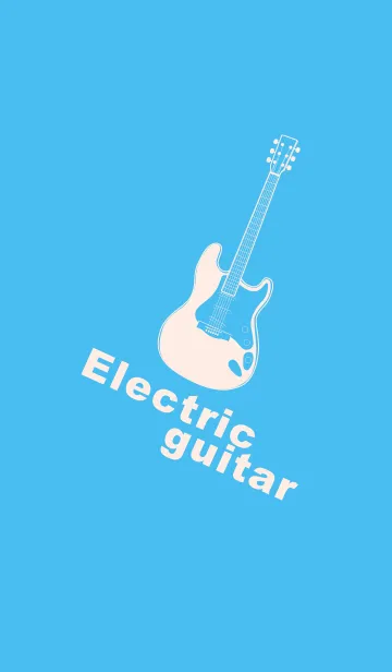 [LINE着せ替え] ELECTRIC GUITAR CLR パステルブルーの画像1