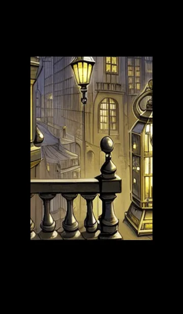 [LINE着せ替え] 猫紳士街_#FF12。の画像1