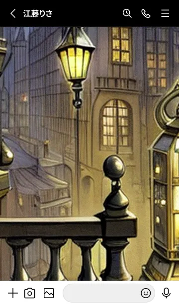 [LINE着せ替え] 猫紳士街_#FF12。の画像2