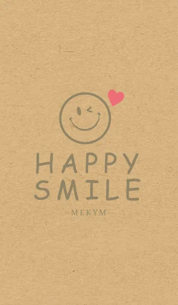 [LINE着せ替え] HAPPY SMILE KRAFT LOVE-MEKYM 38の画像1