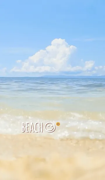 [LINE着せ替え] 海辺 ひまわり<ブラウン>の画像1