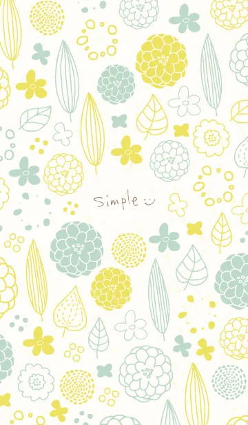 [LINE着せ替え] かわいい葉と花23の画像1