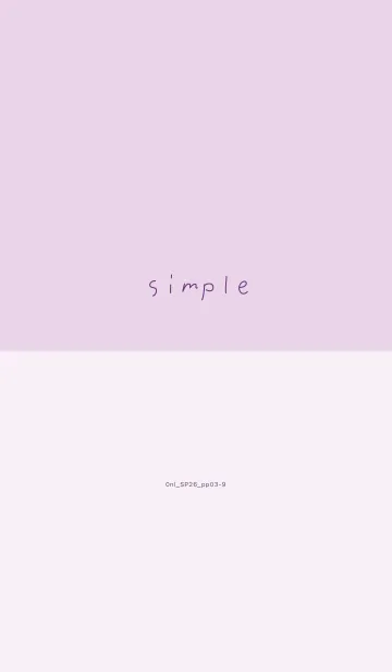 [LINE着せ替え] 0nl_26_パープル3-9の画像1