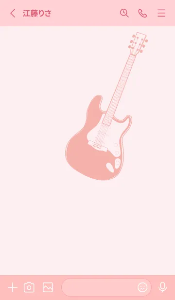 [LINE着せ替え] ELECTRIC GUITAR CLR 薄桜の画像2