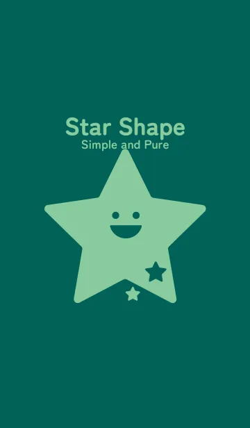 [LINE着せ替え] 星型の着せかえ ホリーグリーンの画像1