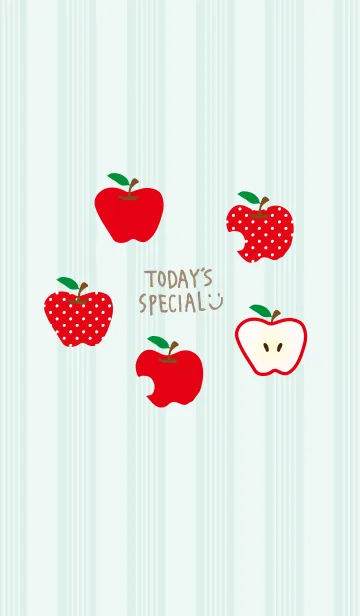 [LINE着せ替え] りんご シンプルかわいい20の画像1