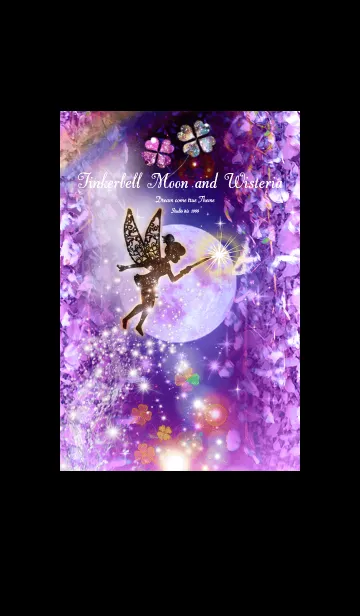 [LINE着せ替え] 願いが叶う✨ティンカーベル 月と藤の花の画像1