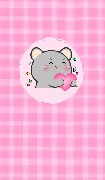 Simple Mouse and Pink Theme (JP)の着せ替えメイン画像