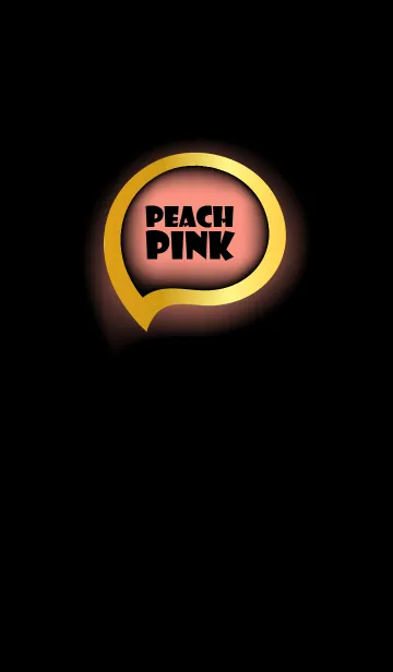 [LINE着せ替え] Peach Pink Gold Black Theme (JP)の画像1