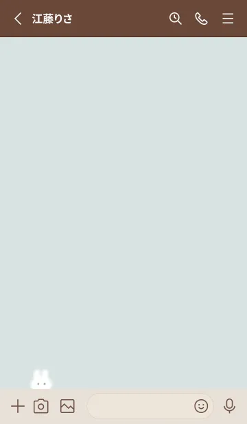 [LINE着せ替え] Simple fluffy rabbit♡bluegreen06_1の画像2