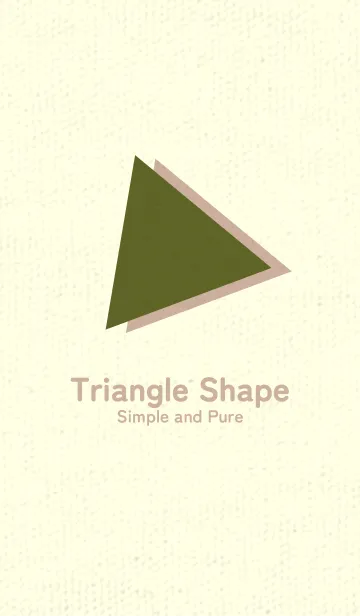 [LINE着せ替え] 三角型の着せかえ オリーブグリーンの画像1