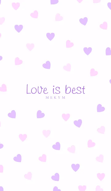 [LINE着せ替え] Love is best - PURPLE PINK 13の画像1