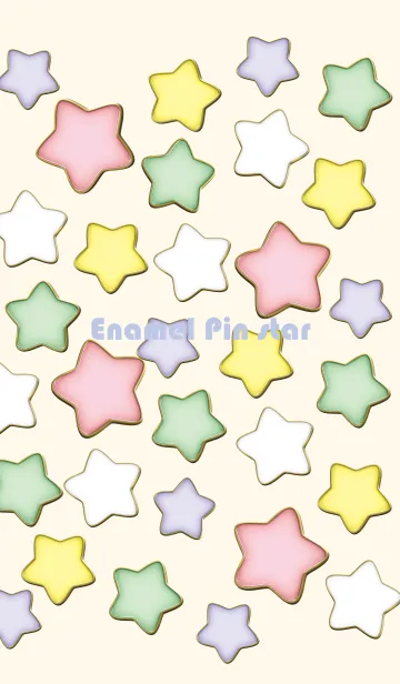 [LINE着せ替え] Enamel Pin Candy Star 45の画像1