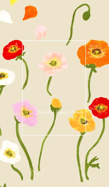 [LINE着せ替え] =Colorful Poppy Flower=の画像1
