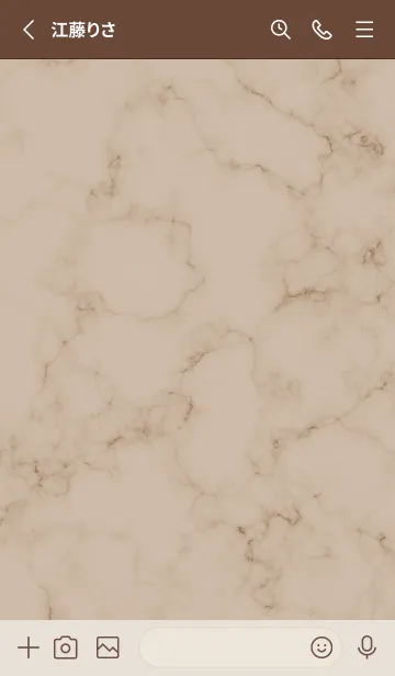 [LINE着せ替え] Simple Marble_brown03_1の画像2