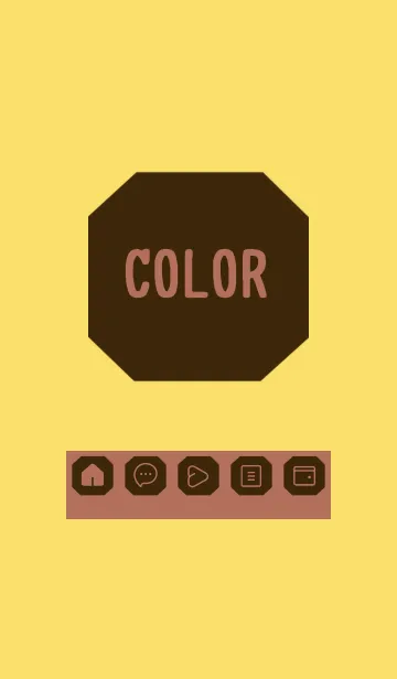 [LINE着せ替え] yellow color K26の画像1