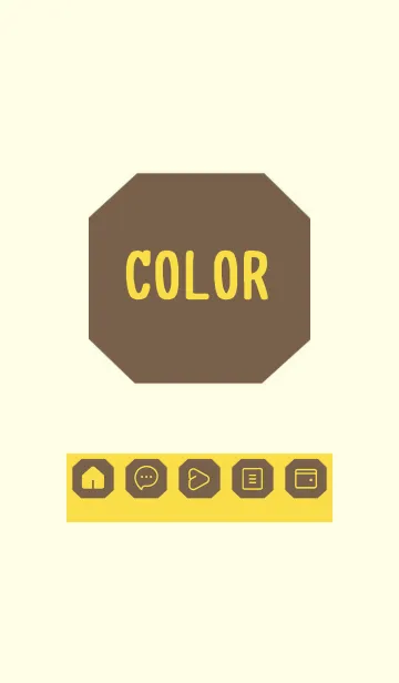 [LINE着せ替え] yellow color K27の画像1