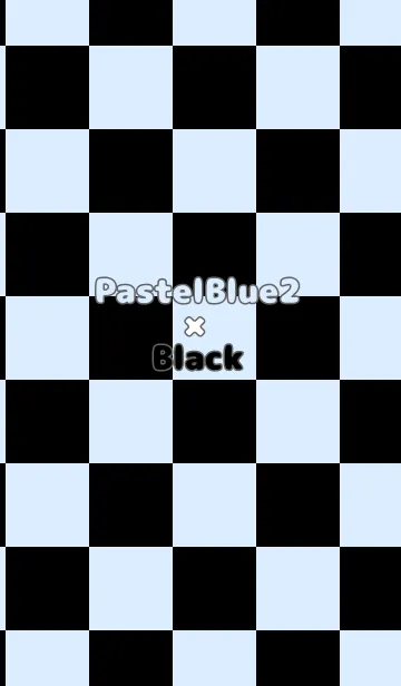 [LINE着せ替え] パステルブルー2■ブラック.TKCの画像1