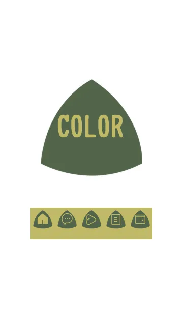 [LINE着せ替え] green color L54の画像1