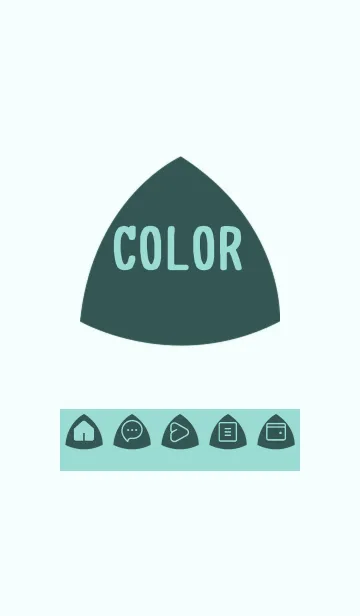 [LINE着せ替え] green color L58の画像1