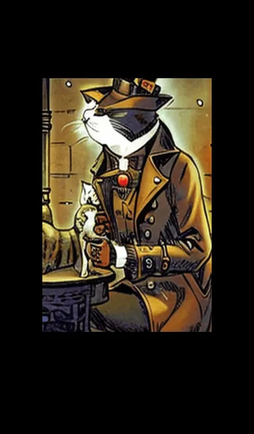 [LINE着せ替え] 猫紳士街_#FH011。の画像1