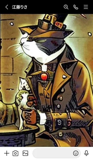 [LINE着せ替え] 猫紳士街_#FH011。の画像2