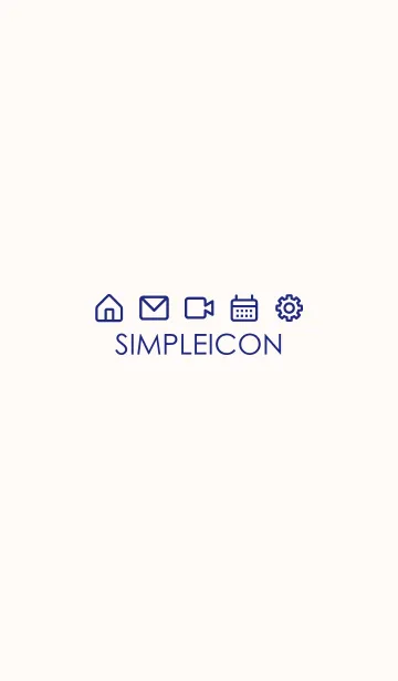 [LINE着せ替え] SIMPLE ICON -PINK BEIGE- 60の画像1
