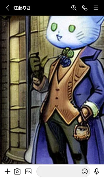 [LINE着せ替え] 猫紳士街_#FH020。の画像2