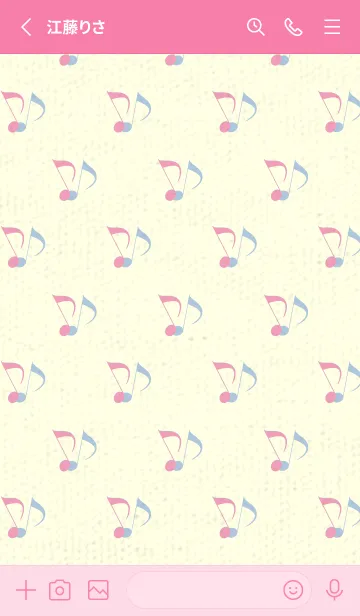 [LINE着せ替え] Clef dot フクシャピンクの画像2