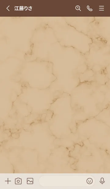[LINE着せ替え] Simple Marble_beige05_1の画像2