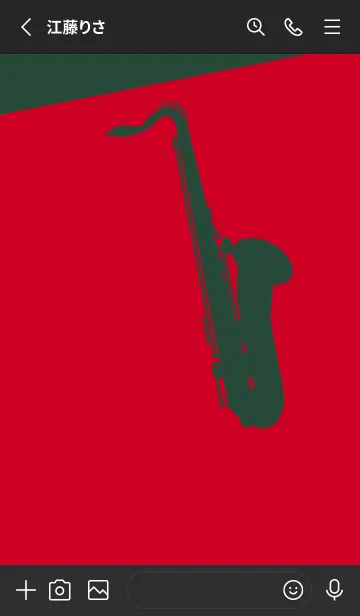 [LINE着せ替え] Saxophone CLR チェリーレッドの画像2