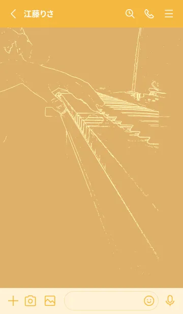 [LINE着せ替え] ピアノ演奏  飴色の画像2