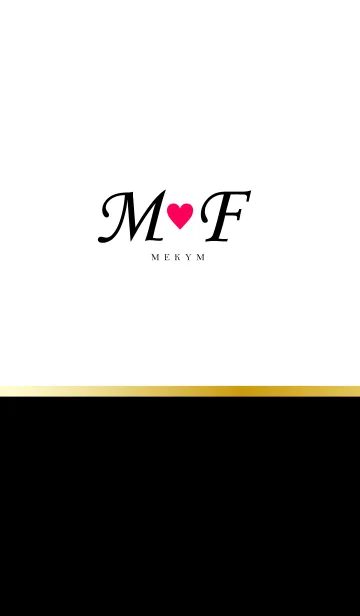 [LINE着せ替え] LOVE INITIAL-M&F イニシャル 2の画像1