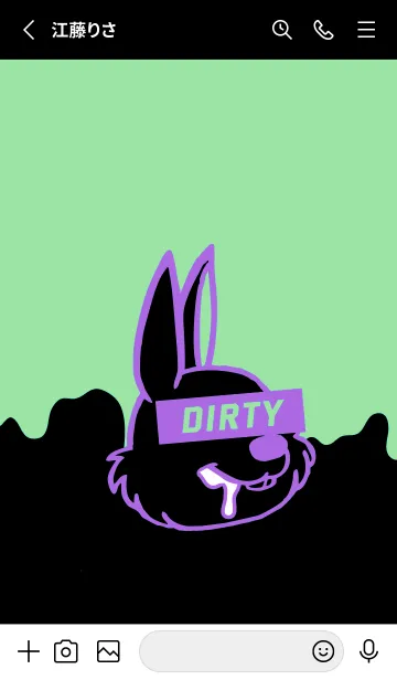 [LINE着せ替え] ダーティ ラビット 193の画像2